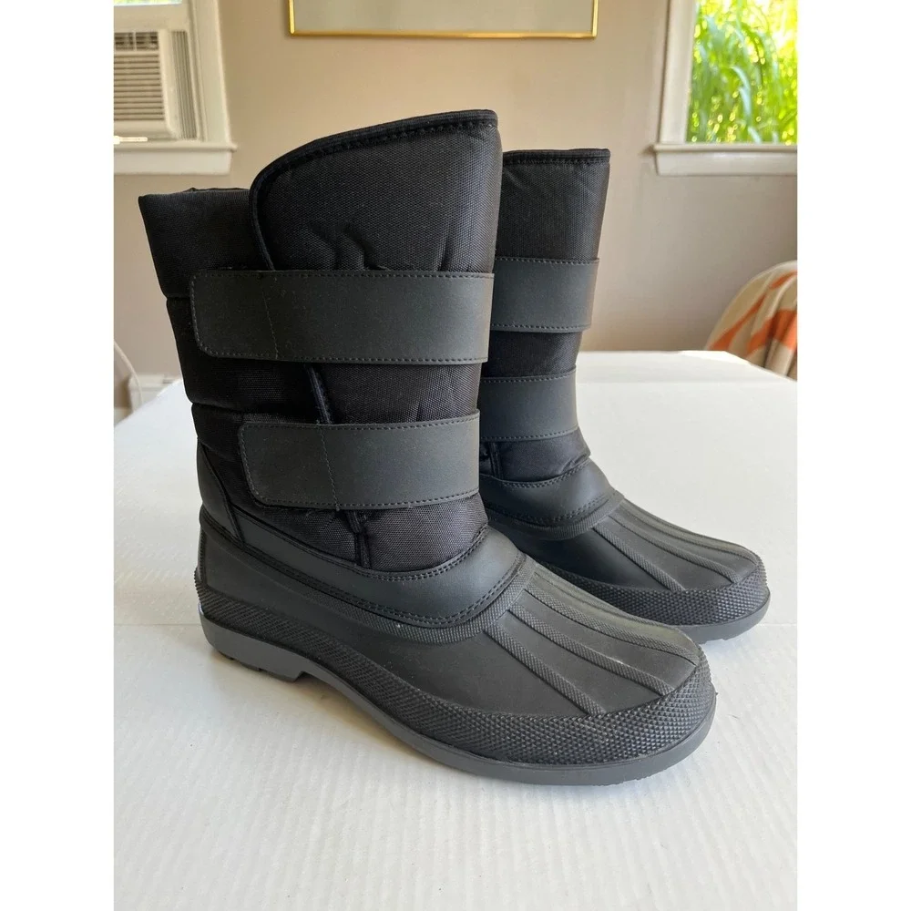 Jousen Sz 9 Mens Snow Boots Waterproof Insulated Warm Fur Lined Outdoor Winter